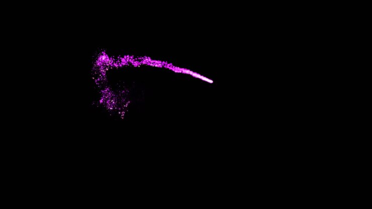 Purple Sparkle Trail Effect