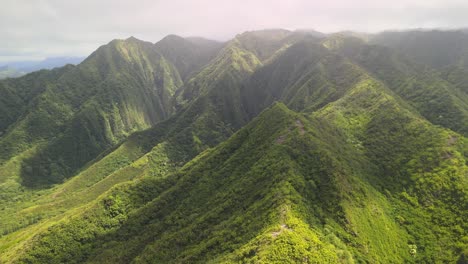 backwards retreat from a high mountain in hawaii