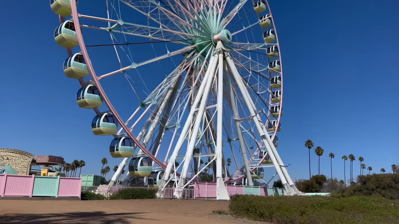 Large Ferris Wheel Against a Clear Blue Sky