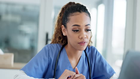 healthcare, doctor or woman with video call