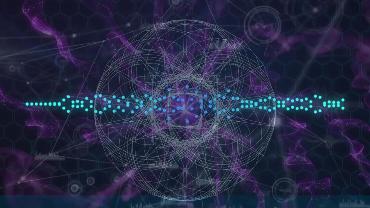 Digital Audio Waveform Visualization with Abstract Geometric Data Overlay