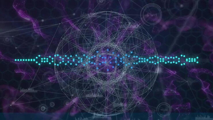 Digital Audio Waveform Visualization with Abstract Geometric Data Overlay