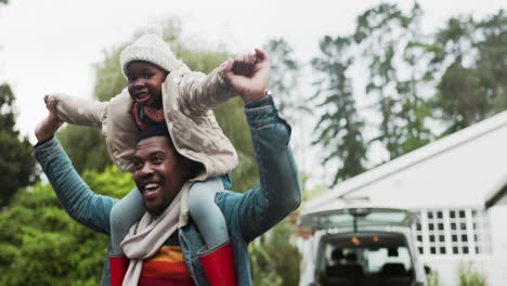happy, energy and airplane with father