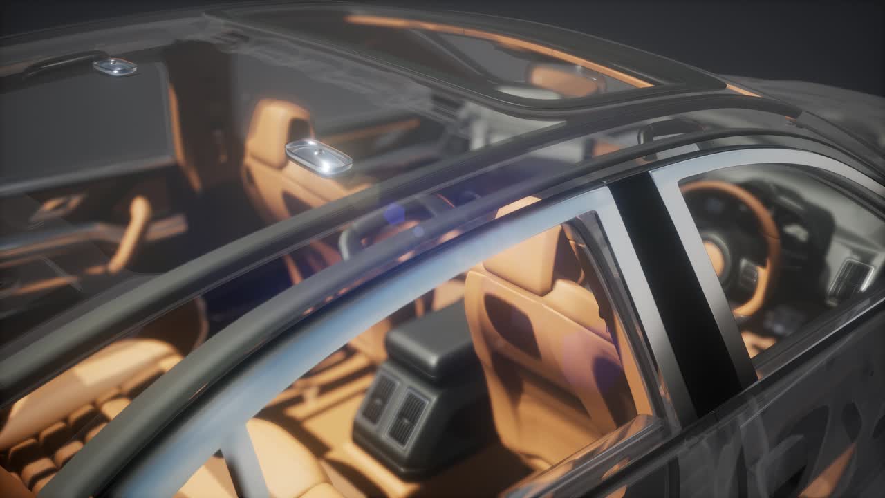 자세한 자동차 엔진 및 다른 부품