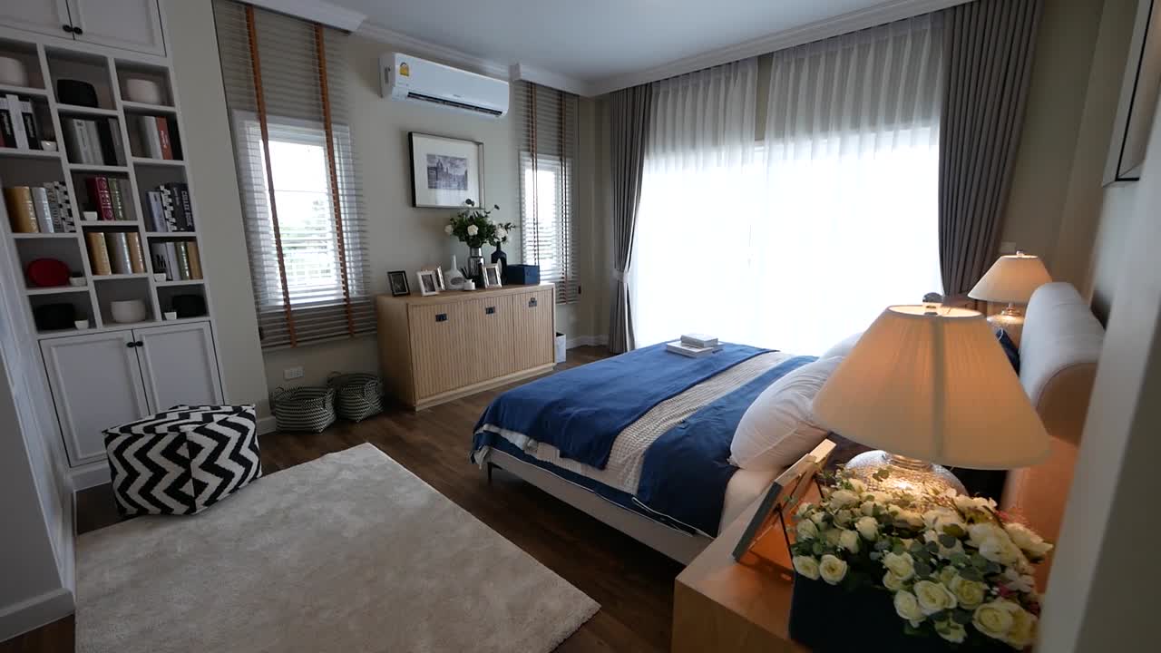 Idea di decorazione per camera da letto elegante e accogliente