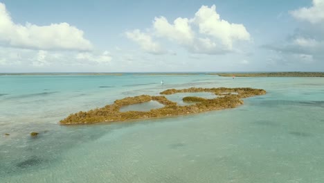 blackbox-los roques venezuela -caribbean-sea-fantastic-landscape  kitesuf in  clear crystal water, from drone.mp4