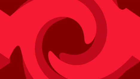 bright swirl ink mix abstract motion background loop red