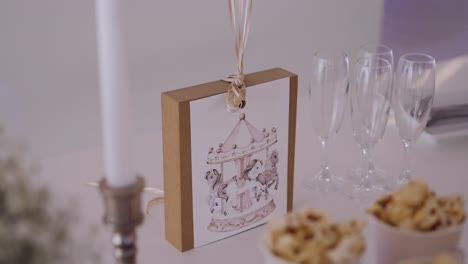 carousel-themed party decor with a touch of elegance