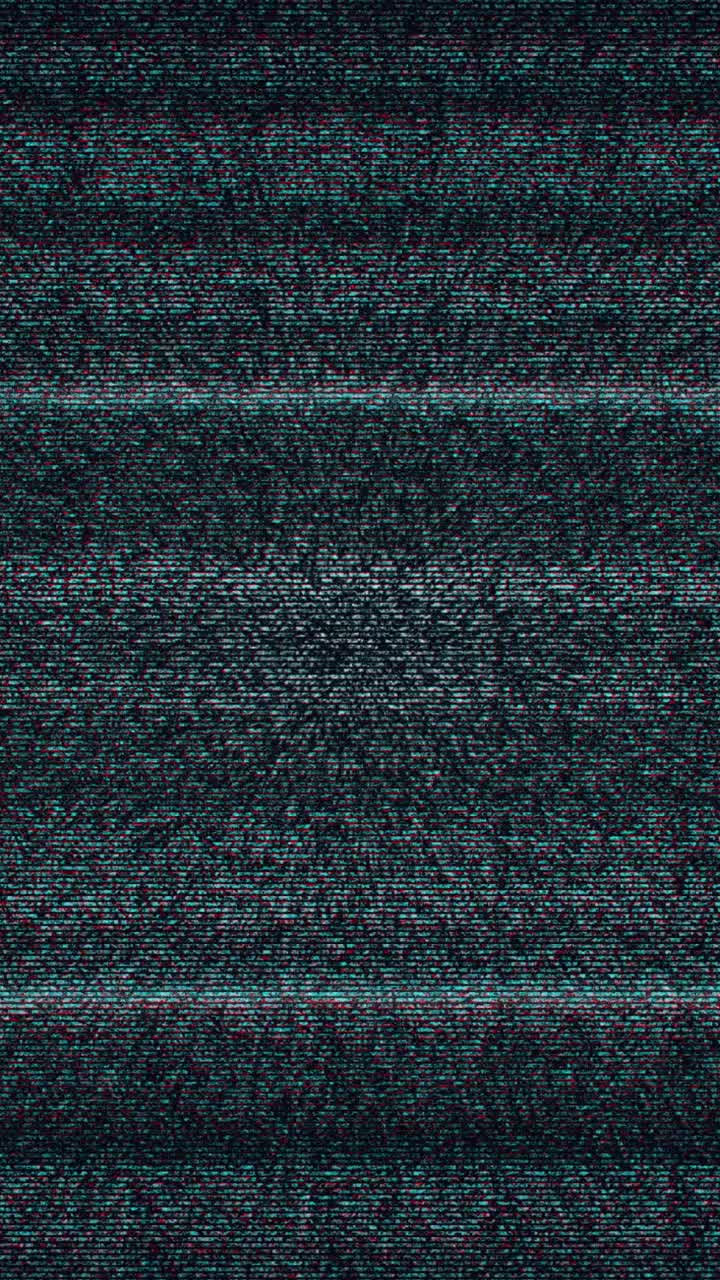 Digital TV Static Noise and Glitch Effect Background