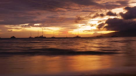 Timelapse-Del-Océano-En-Lahaina-Hawaii