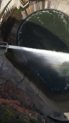 aerial view of dam in portugal