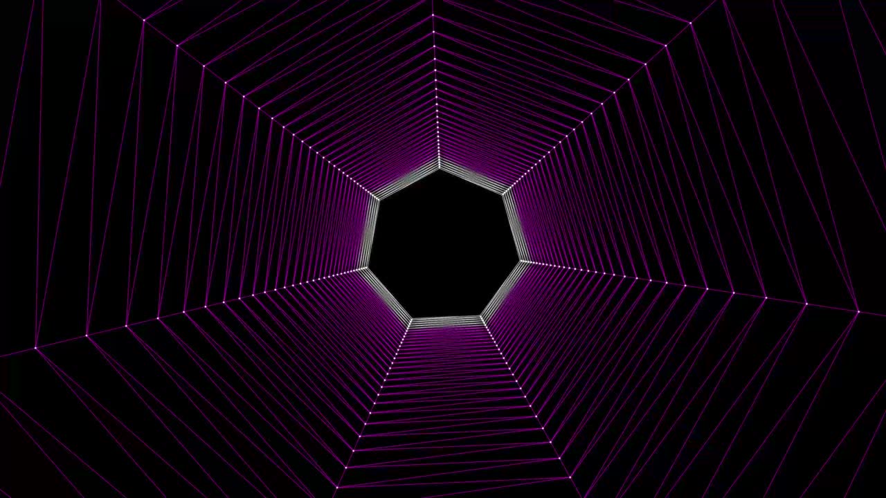 Abstract seamless tunnel motion background 4k