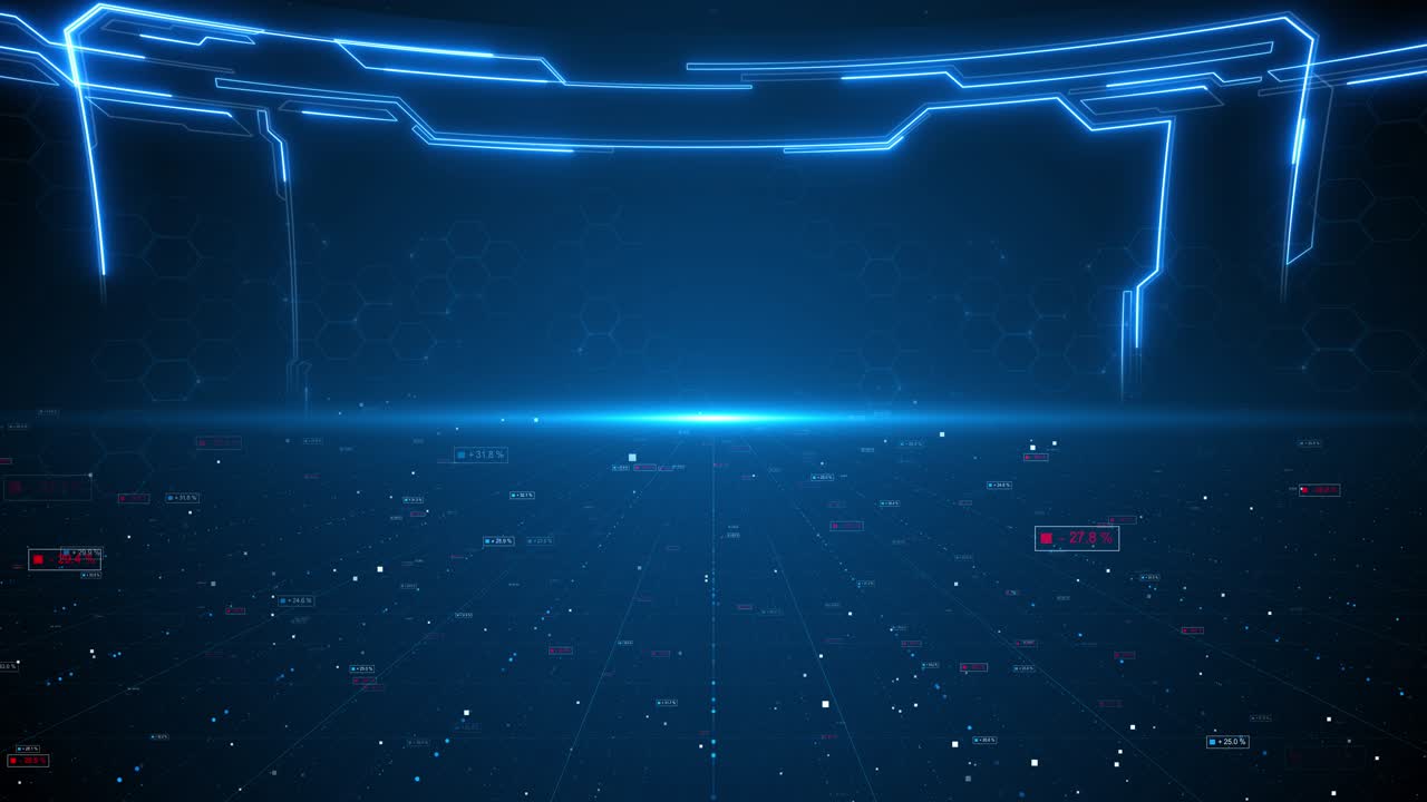 Astratto HUD UI GUI Futuro Futuristico Schermo Sistema Virtuale Design Digitale Dati Hi-tech Futuristico
