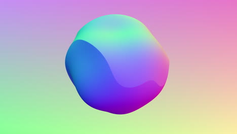 esfera de modelo 3d triangular de colores