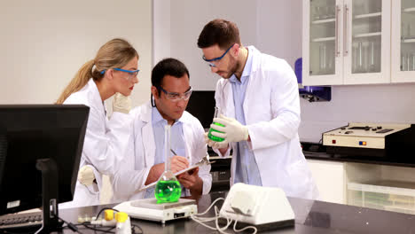 young scientists working together in the lab