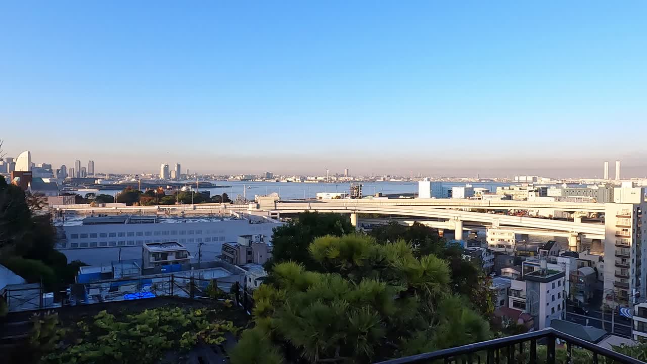 일본 가나가와현 요코하마 시의 미나토미라이 시내 풍경