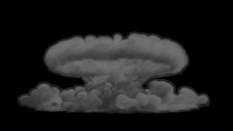 efecto de humo de la explosión