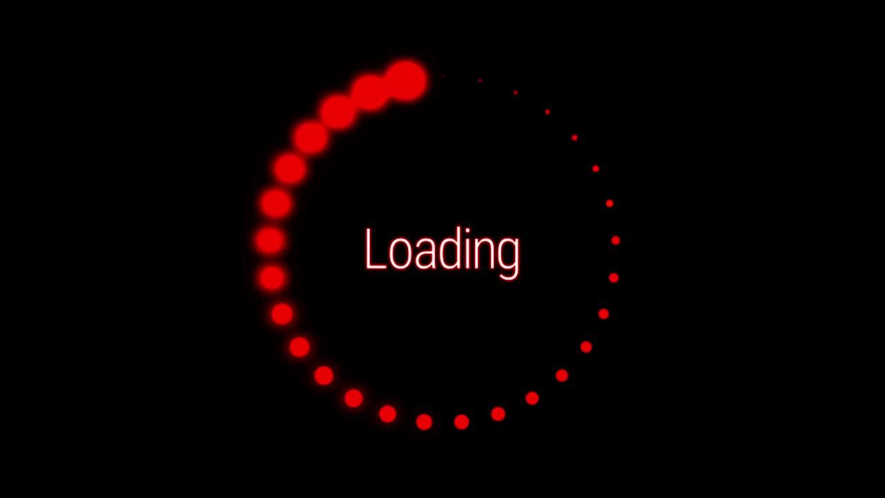 Animation colorful loading circle.