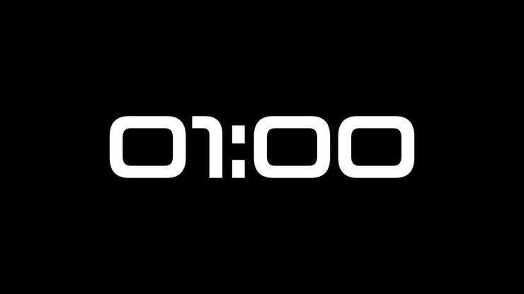 One Minute Countdown On Uniwars Typography In Black And White