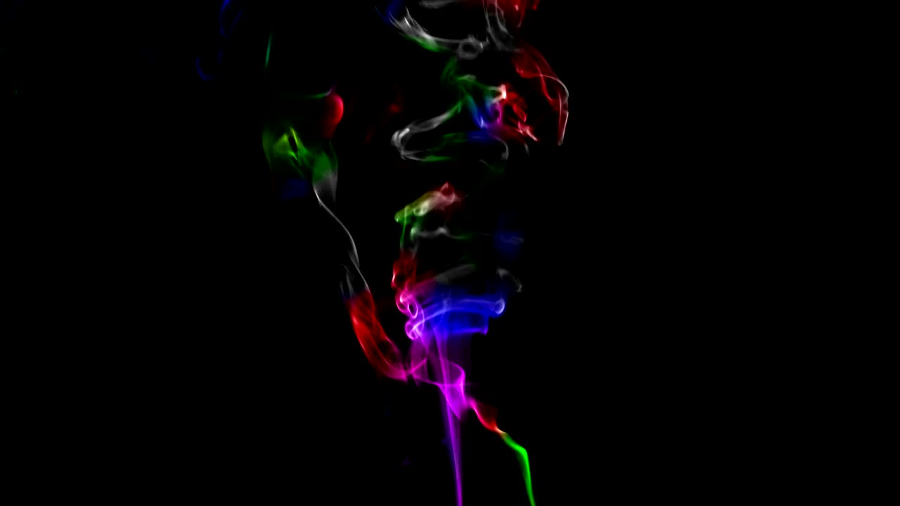 turbulencia de los elementos de humo de los fluidos abstractos