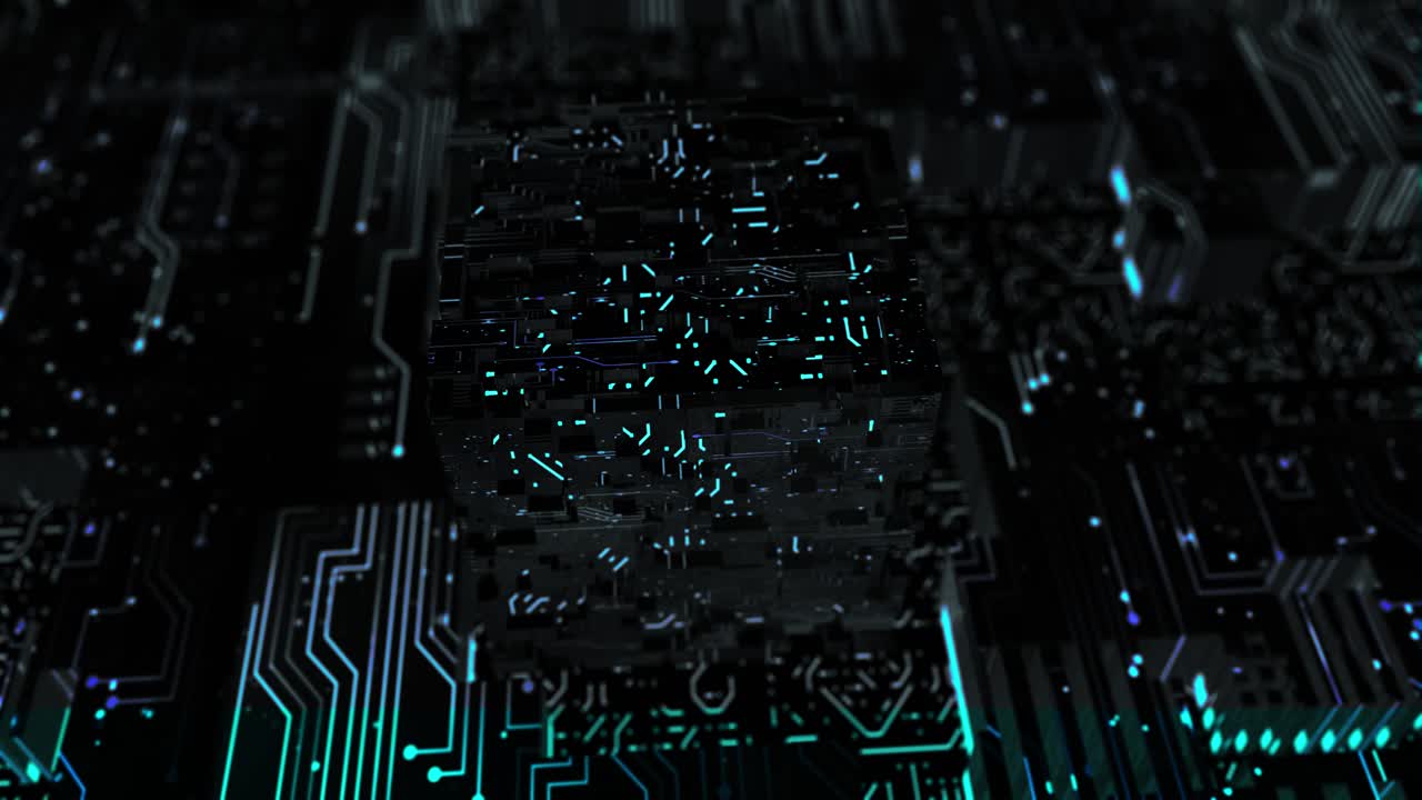 Futuristic CG Animation Background