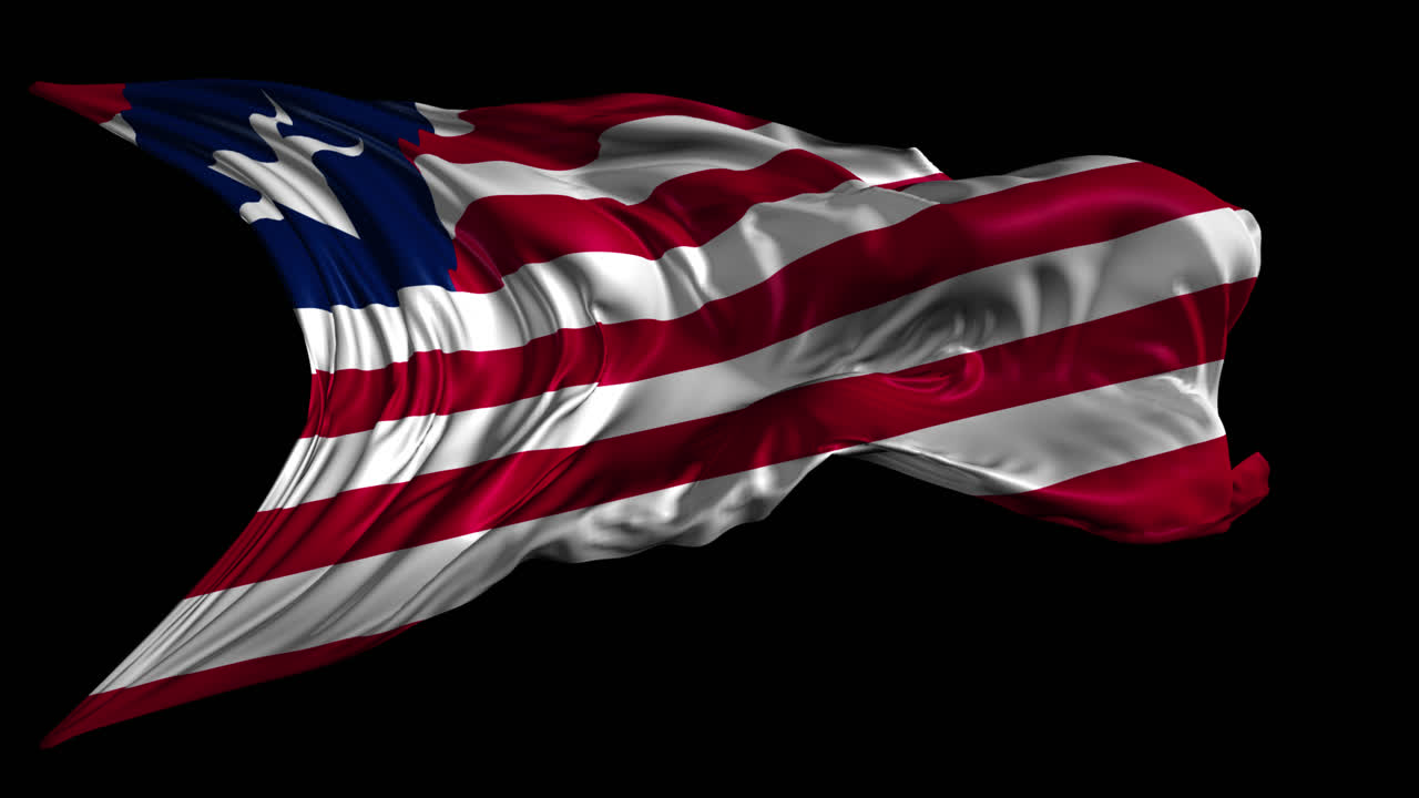 ondeando la bandera de liberia