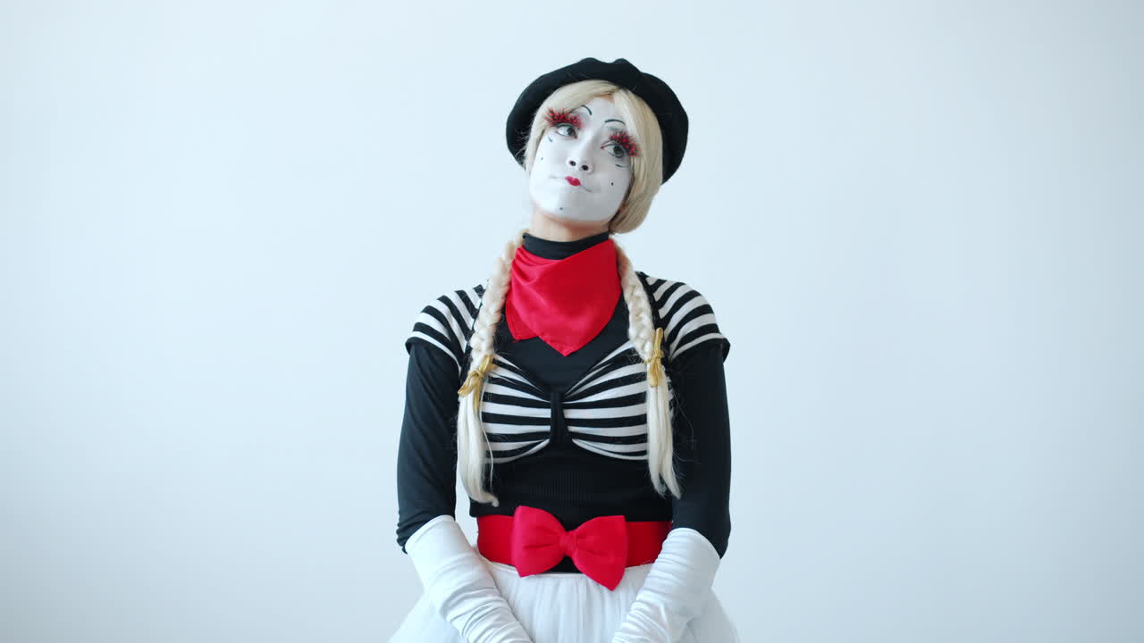 Mime Artist in Performance