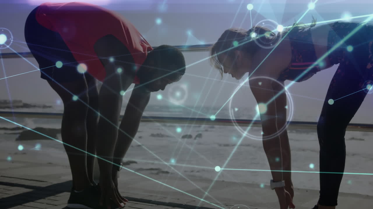 야외 운동을 하는 여성과 남성에 대한 연결 네트워크의 활성화