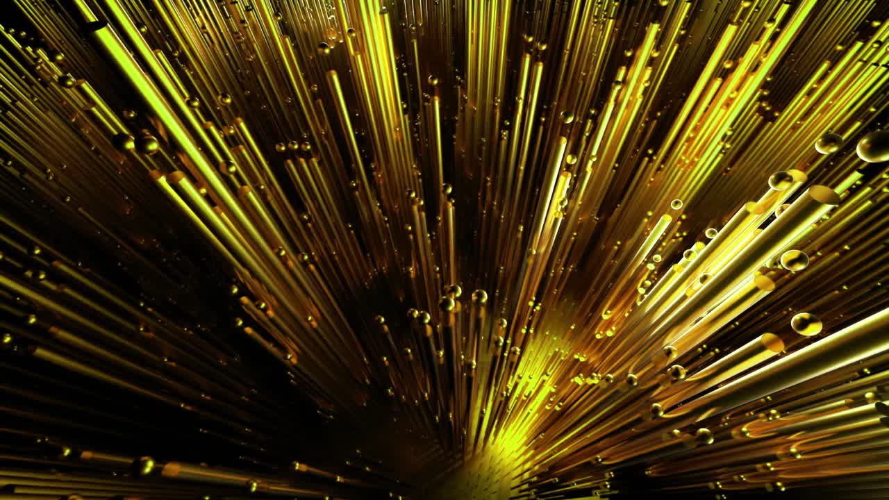 골든 추상 3d 기하학적 모양