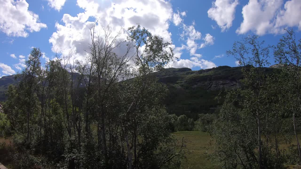 vistas de las montañas noruegas desde el famoso tren myrdal