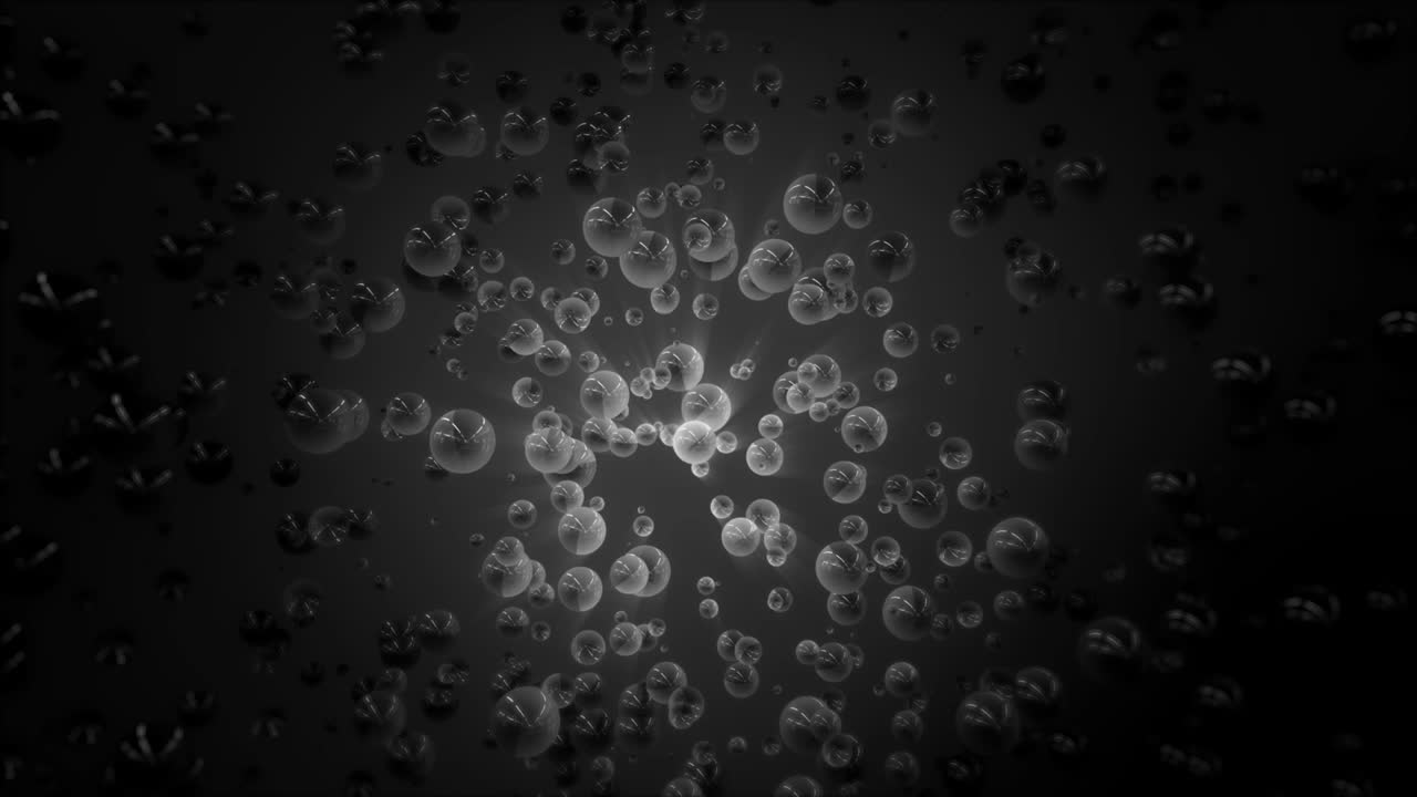 유리 공 빛 반사 배경