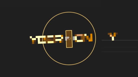 texto de lunes cibernético con elementos hud en la pantalla de la computadora