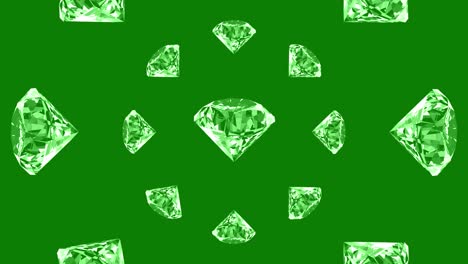 green diamond pattern