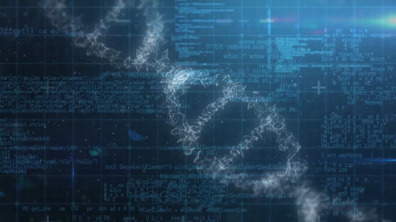 hélice de adn con información de datos