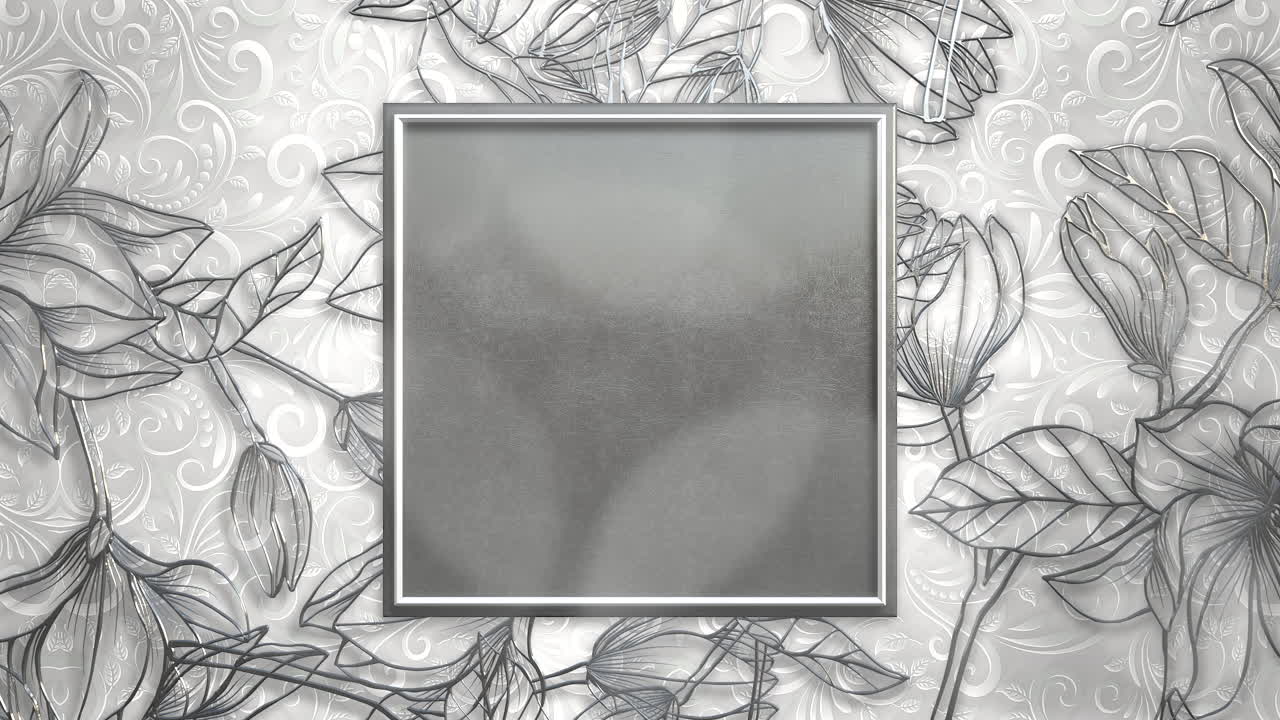 결혼식 배경 24 꽃 모션 근접 촬영 빈티지 프레임