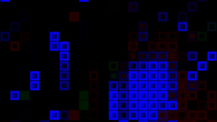 Abstract Pixelated Squares