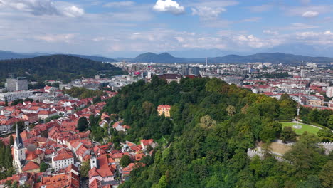 aerial view of ljubljana, slovenia