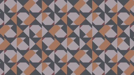 Modern seamless loop animated pattern with multicolor geometric shapes. Trendy motion graphic background in a flat design with geometric elements