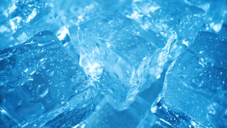 ice cubes closeup, abstract background.