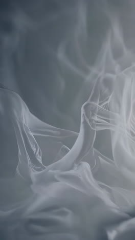 elegant white fabric drape