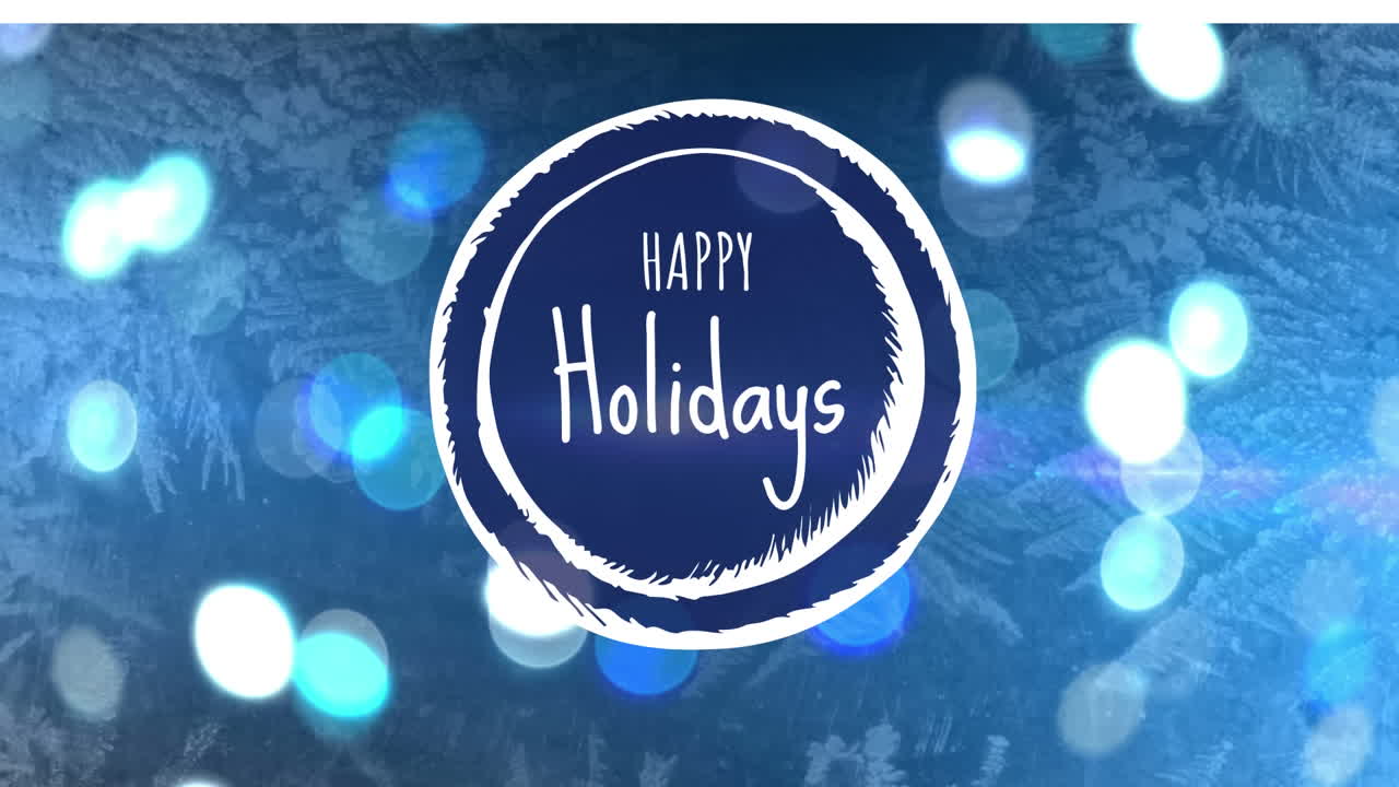 ⁇ 한 조명과 크리스마스 트리 4k에 대한 행복한 휴일 표지