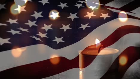 US-flag-and-candles