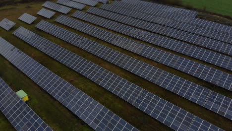 Aerial-of-a-Solar-Pannel-Field,-Renewable-Energy,-Solar-Energy