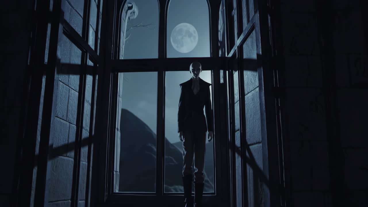 Mysterious Castle at Night