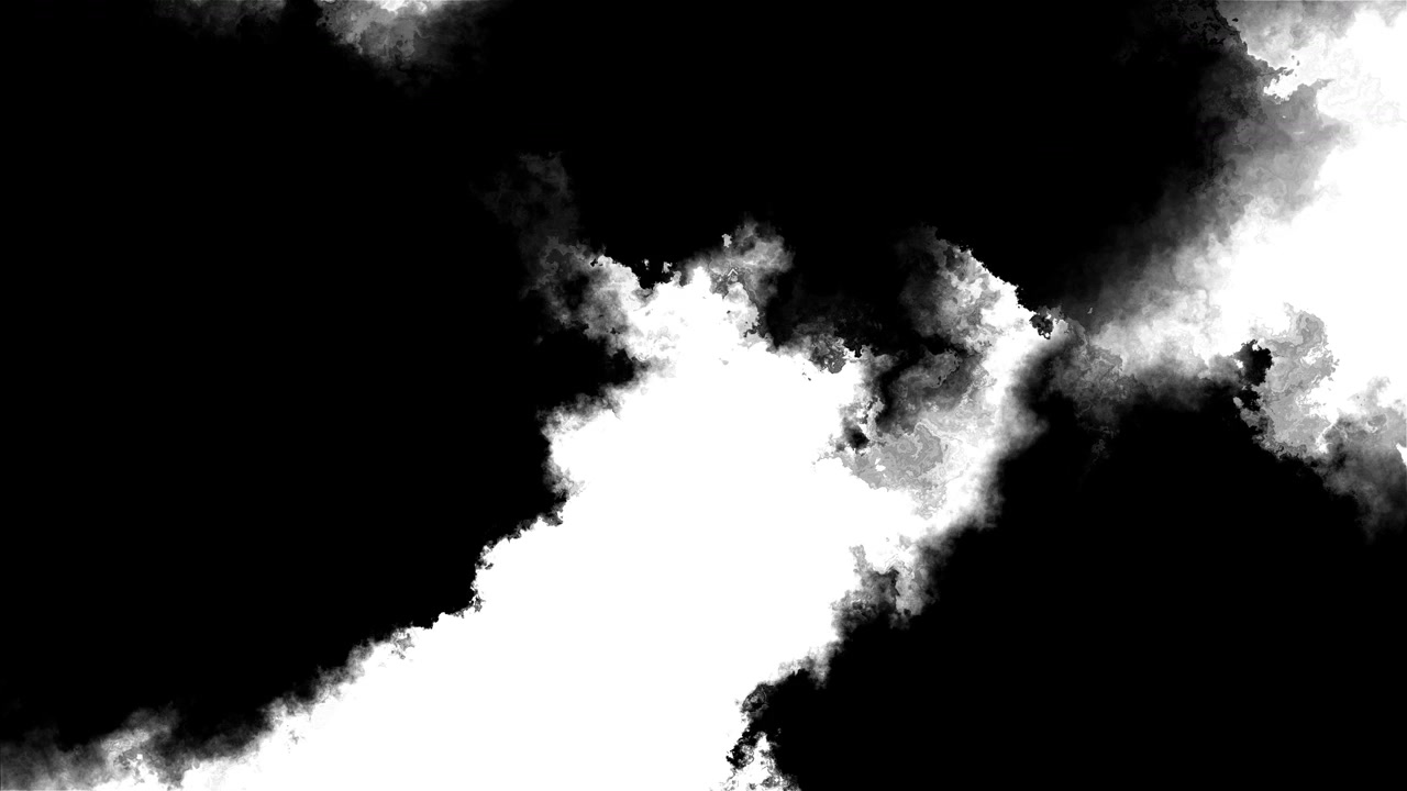 Texture fumo inchiostro bianco e nero, forma divisa nuvolosa diagonale, bordi organici ruvidi, forte contrasto