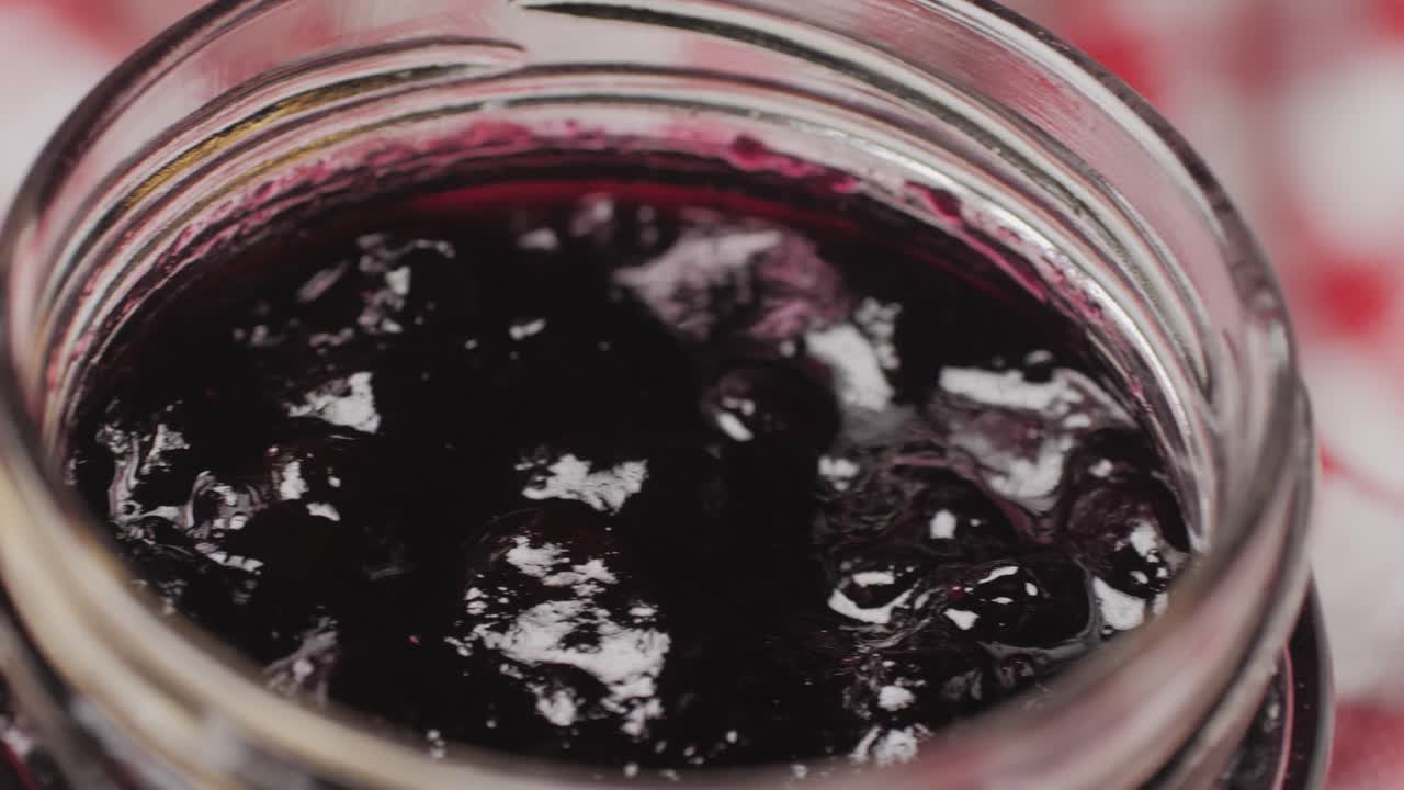 Blueberry Jam in a Jar