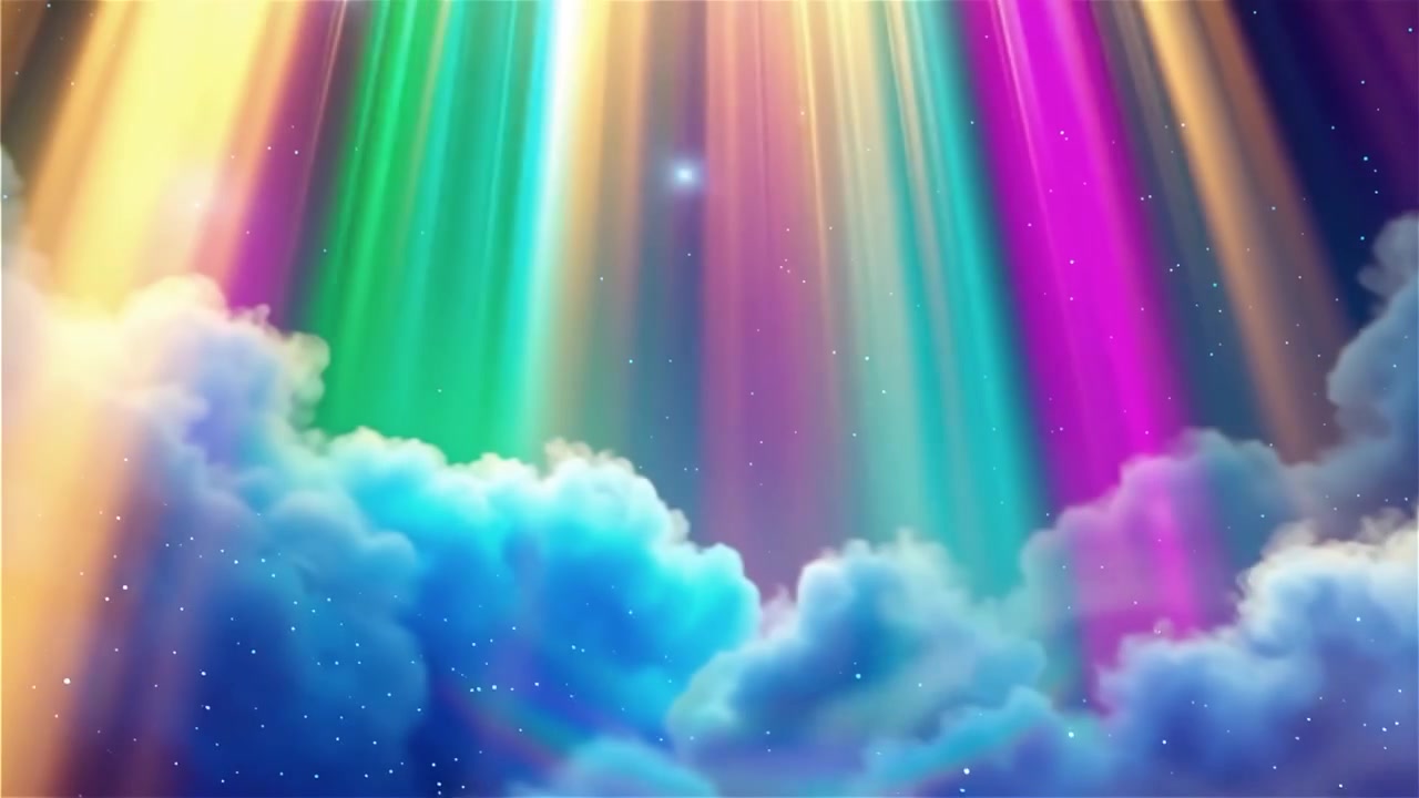 Fundo Cristão de Adoração com Luz Celestial