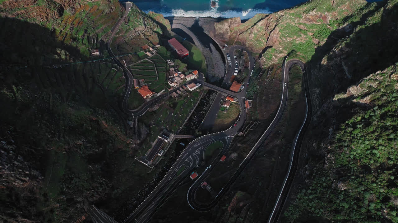 Coastal Winding Road in Madeira