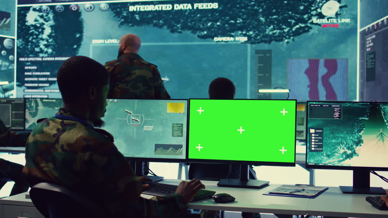 monitorea la actividad de la guardia nacional con un sistema de satélite de cctv militar