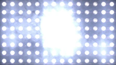 focos de iluminación que parpadean en círculo blanco